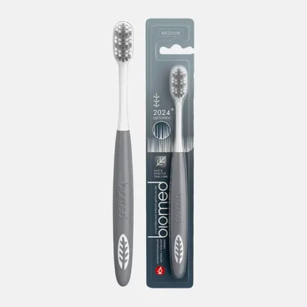 Зубная щетка Biomed Silver Medium средней жесткости в ассортименте