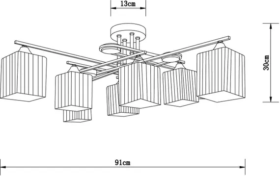 Потолочная люстра Largo A4497PL-8AB Arte Lamp