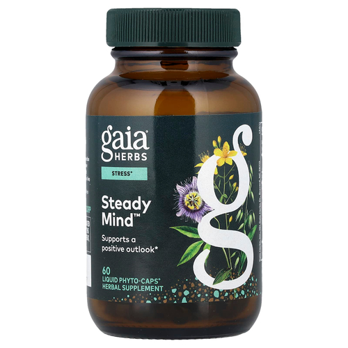 Gaia Herbs, Steady Mind™, 60 Liquid Phyto-Caps®