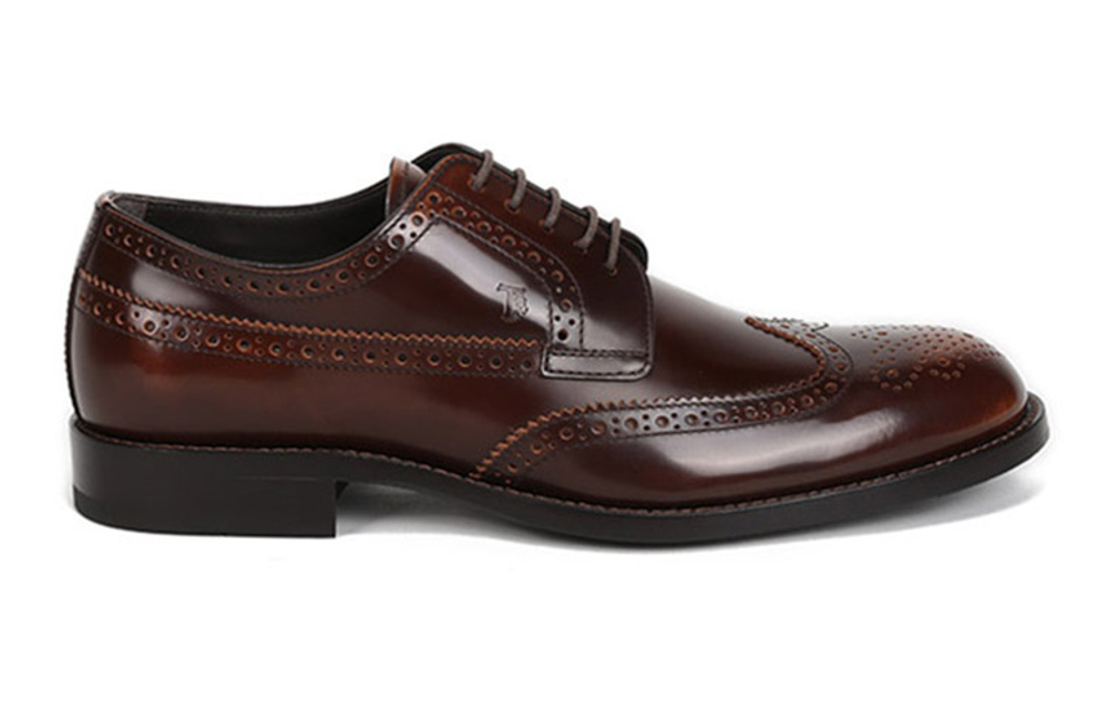 TOD"S Casual Leather Shoes Men"s Low top Brown