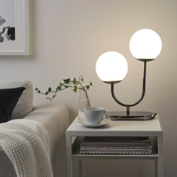 IKEA SOLHETTA  (ИКЕА СОЛХЕТТА)  -  Лампочка LED E14 806 люмен - диммируемая/шар опаловый белый 45 мм