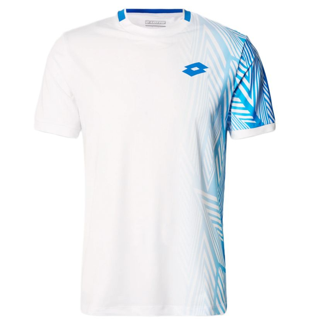 Мужская теннисная футболка Lotto Tech VI D3 - bright white