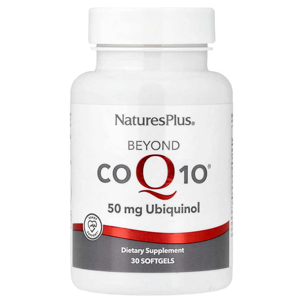 NaturesPlus, убихинол Beyond CoQ10®, 50 мг, 30 капсул