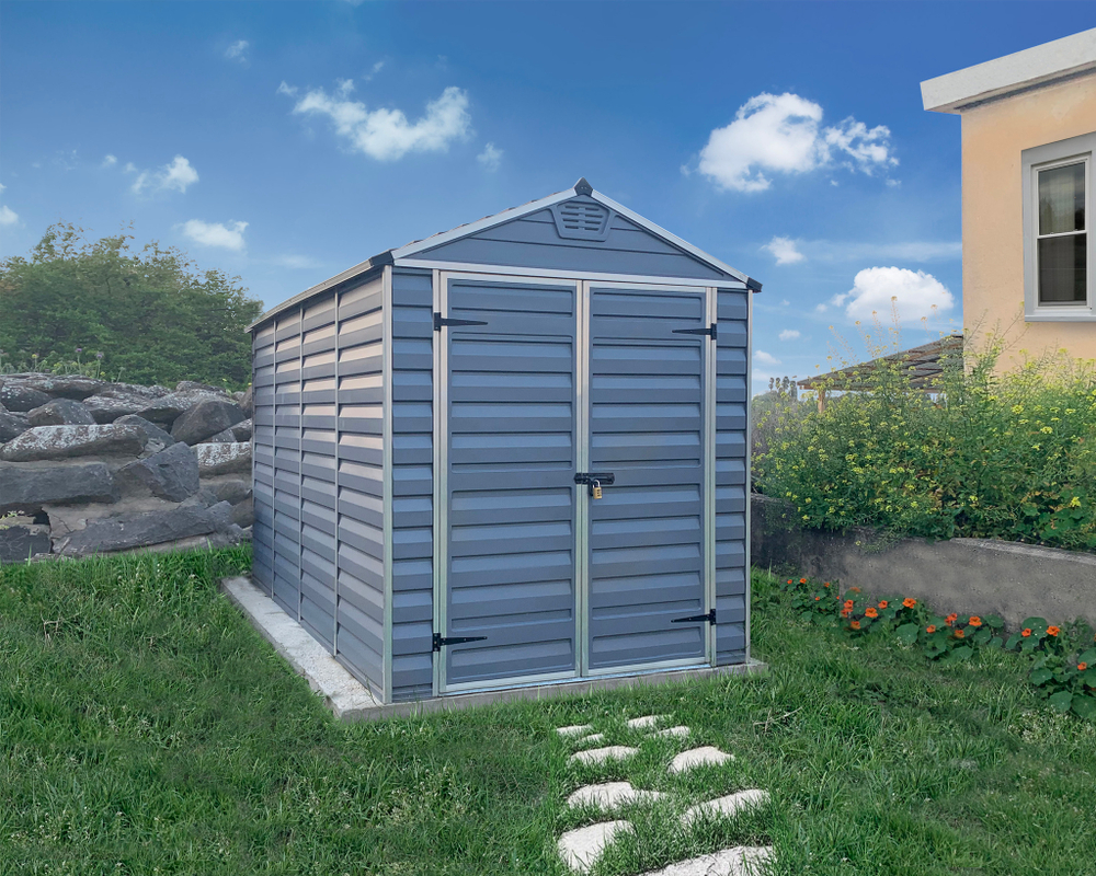 Сарай из поликарбоната Palram SkyLight 6x8 grey