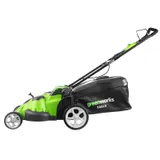Газонокосилка аккумуляторная Greenworks Арт. 2500207VB, TwinForce, 40V, 49 см, c 1хАКБ 4 Ач и ЗУ — фото 2