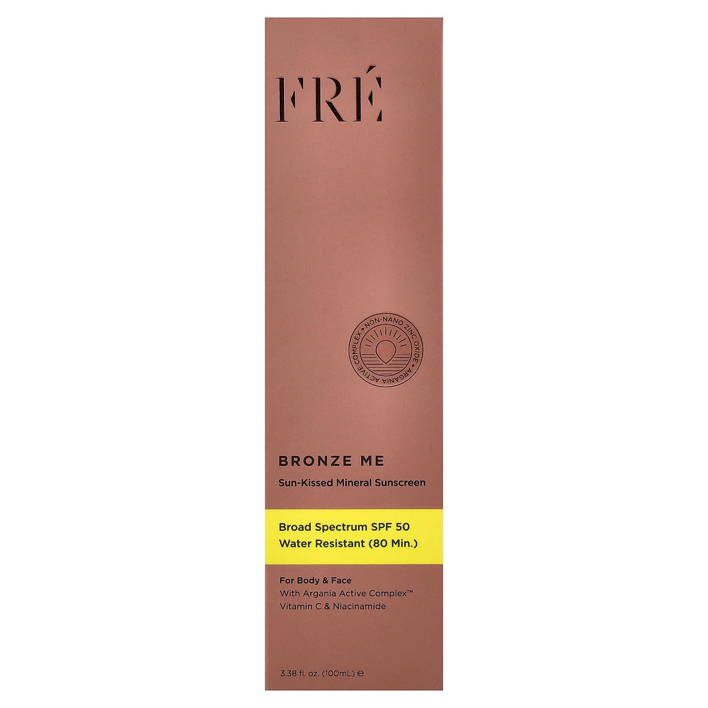 Fre, Bronze Me, солнцезащитное средство с минералами, SPF 50, 100 мл (3,38 жидк. унции)