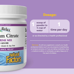 Natural Factors, Stress-Relax®, порошок цитрата магния, смесь для приготовления напитка, со вкусом ягод, 250 г (8,8 унции)