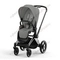 Прогулочная коляска Cybex Priam IV Mirage Grey шасси Chrome Black