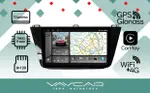 Магнитола для Volkswagen Tiguan 2 2017+ - Vaycar VA81-0731-2K на Android 13, Быстрая, 2K QLED, CarPlay, 4G SIM-слот