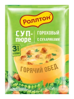 Суп-пюре Гороховый , Грибной крем-суп 21 г * 2 шт