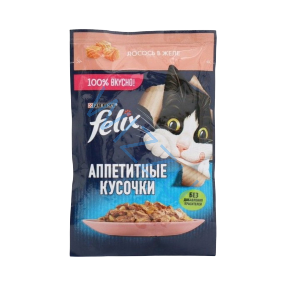 Корм для кошек FELIX Природа Вкуса Лосось 26x75г