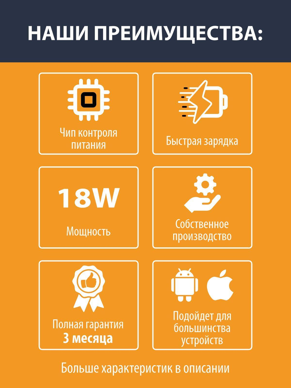 Зарядка для iphone Type-C / с кабелем Lightning / Блок питания / Зарядное устройство айфон ; белый