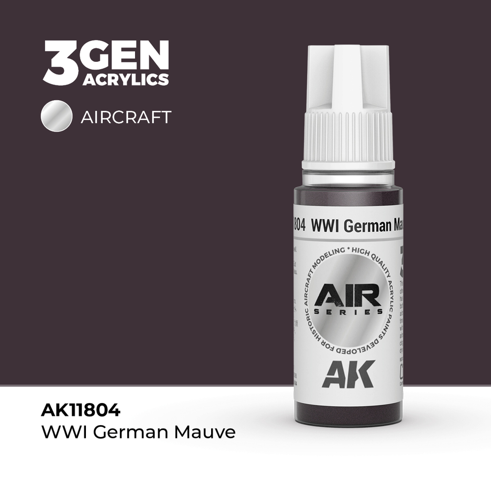 Акриловая краска AK Interactive WWI German Mauve 3GEN AIR, 18мл