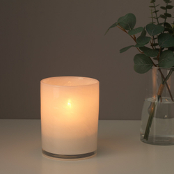 IKEA VINDSTILLA  (ИКЕА ВИНДСТИЛЛА)  -  Подсвечник - белый 15 см