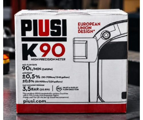 K90 ver. SW ДТ - 3-х разрядный механический счетчик для ДТ, 20-90 л/мин