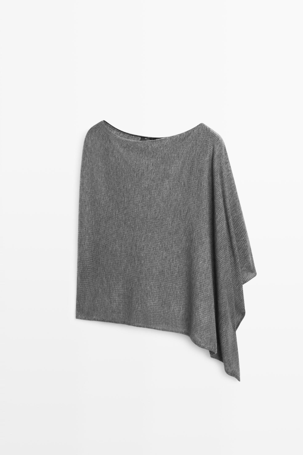 Massimo Dutti Накидка из тонкого трикотажа, серый