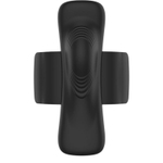 Чёрный вибромассажёр в трусики 9,6см с часами-пультом ДУ Anne's Desire Panty Pleasure Watchme Technology Black