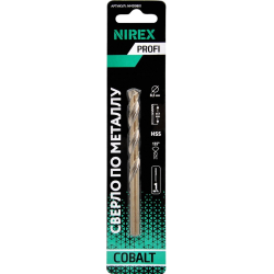 Сверло NIREX Profi по металлу Cobalt 8.5*117 мм NMD0801 (1шт в упак)