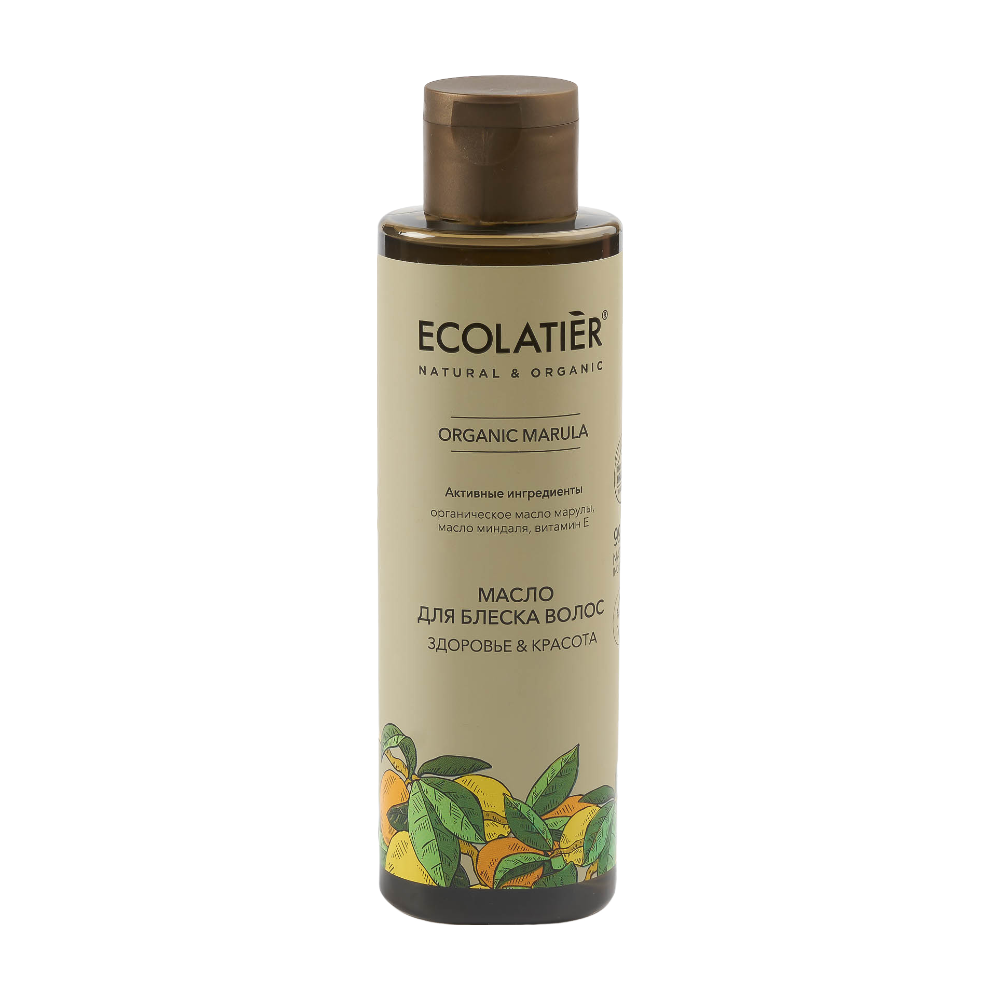 Масло для блеска волос Здоровье и Красота ORGANIC MARULA 200мл (ECOLATIER)