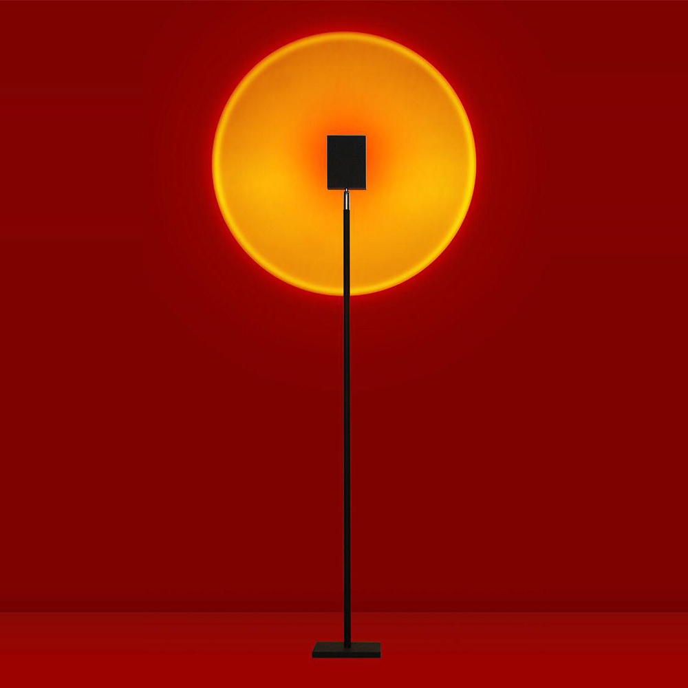 Floor lamp design lamp Color Projector by Mandalaki Studio (Yellow-Red)