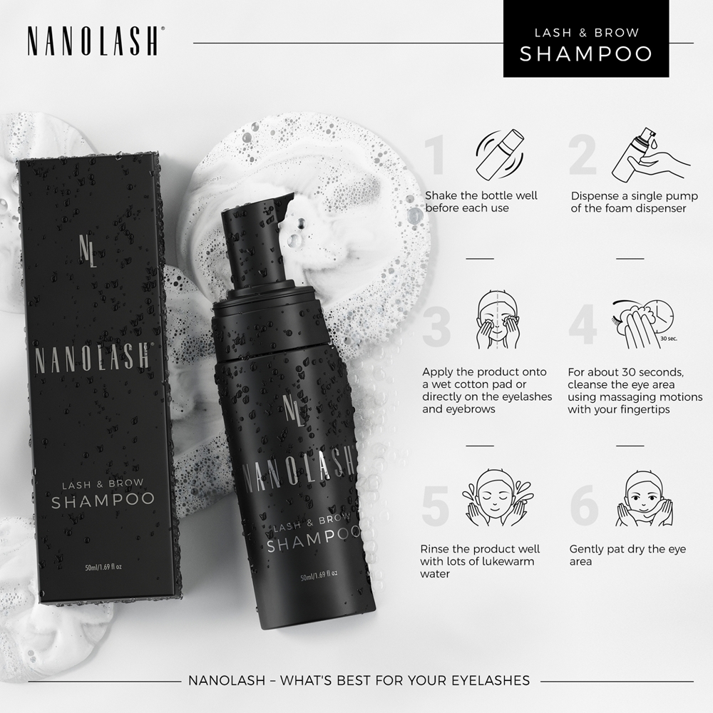 Nanolash Nanolash - Очищающий шампунь для бровей и ресниц, 50 ml