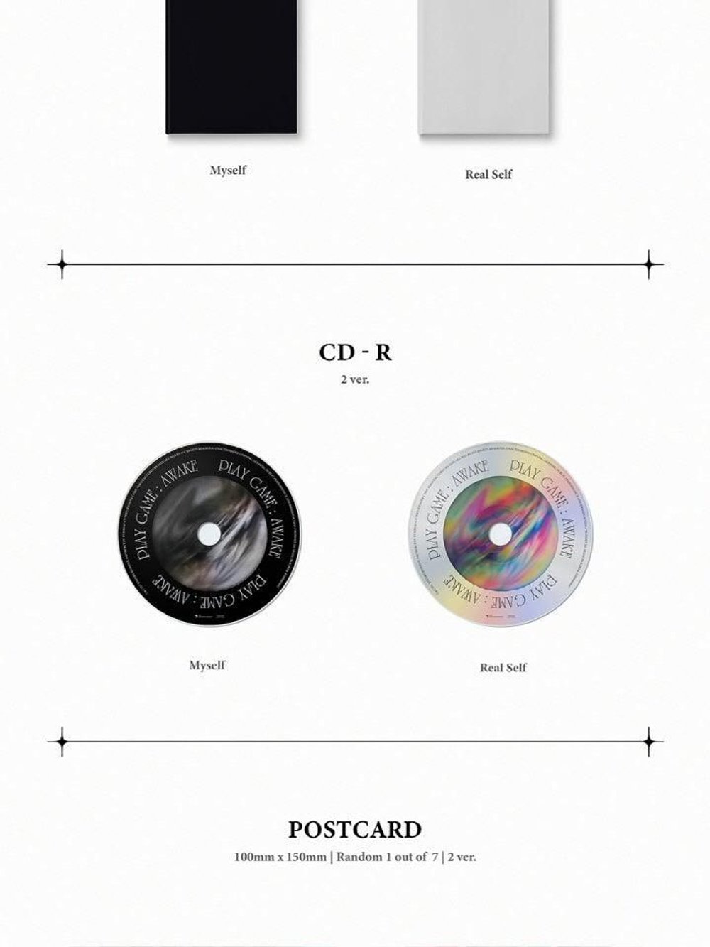 Альбом Weeekly - Play Game : AWAKE 1st Single Album 2 Version SET