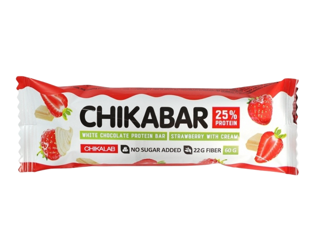 Батончик глазированный CHIKLAB с начинкой клубника 60гр