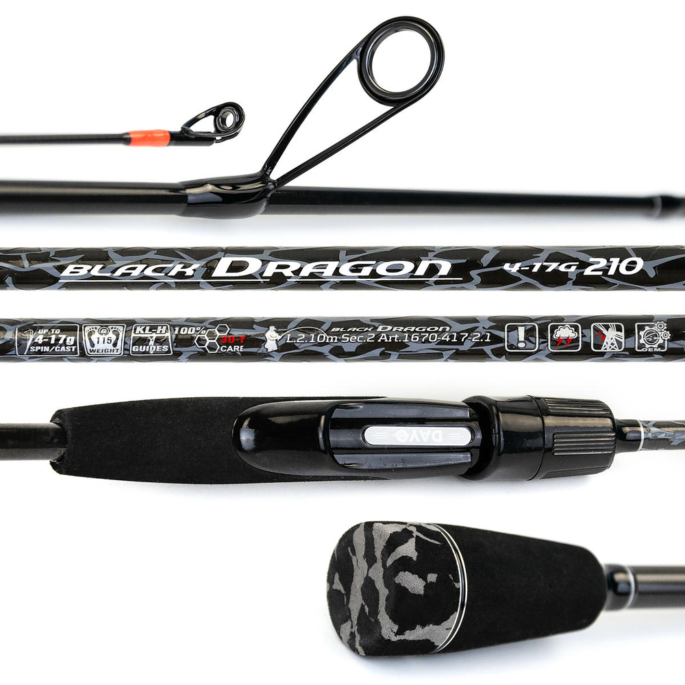 Спиннинг штекерный Dayo Black Dragon C.W. (2.1м)