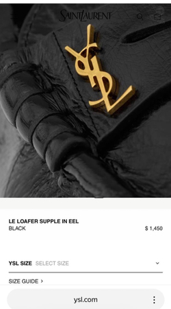 Лоферы Yves Saint Laurent Casandre