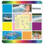 Ремкомплект:10 самоклеящихся заплаток из ПВХ, 6,5*6,5 см, Bestway (62091)