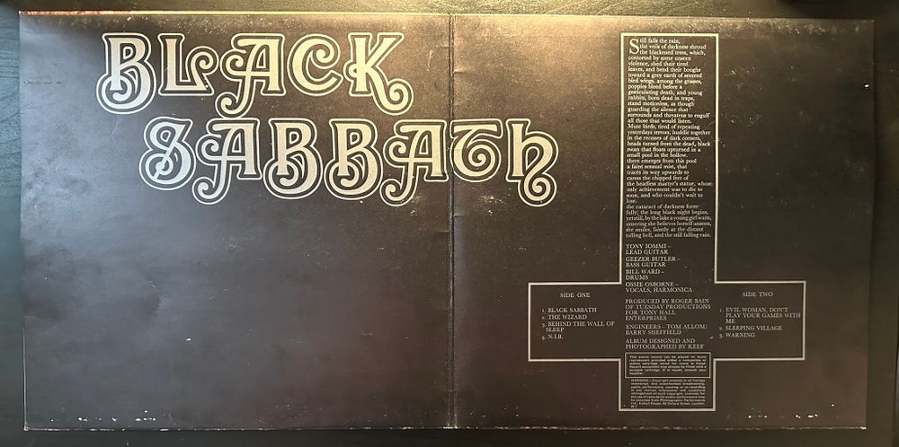 Black Sabbath ‎– Black Sabbath (Англия 1970г.)