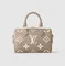 Сумка Louis Vuitton Speedy с плечевым ремнем серый/кремовый