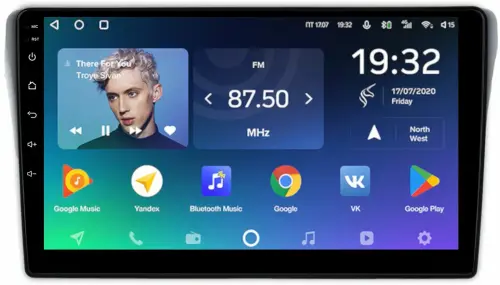 Магнитола для Subaru Levorg 1 VM 2014-2017 (вместо 2din, рамка-накладка) - Teyes CC2 PLUS монитор 9" QLED, Android 10, Быстрая, SIM-слот