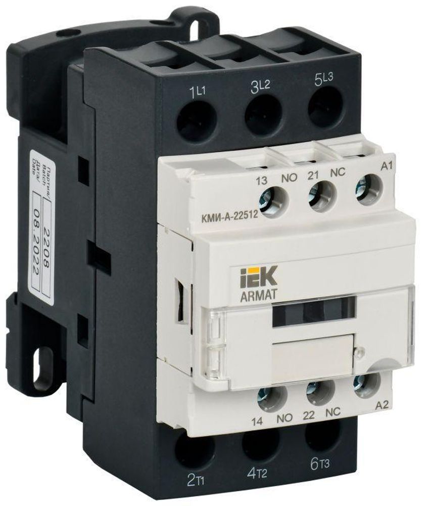 Контактор КМИ-А-22512 LC1D 25А кат. 400В AC 1НО+1НЗ AC-3 IEK AR-ACC-21-025-400-11