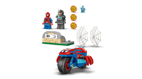 Конструктор LEGO Marvel 11206 Spidey on his Motorcycle vs. Rhino