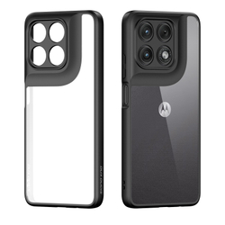 Чехол прозрачный с черными рамками для Motorola Moto G37 Power и G77 Power, серия Aimo Series Case от Dux Ducis