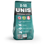 Unis U-50 цементная армированная затирка для швов  C15 черный 1,5 кг (8шт/уп)