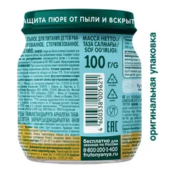 Пюре ФрутоНяня Яблоко с 4 мес 100 г