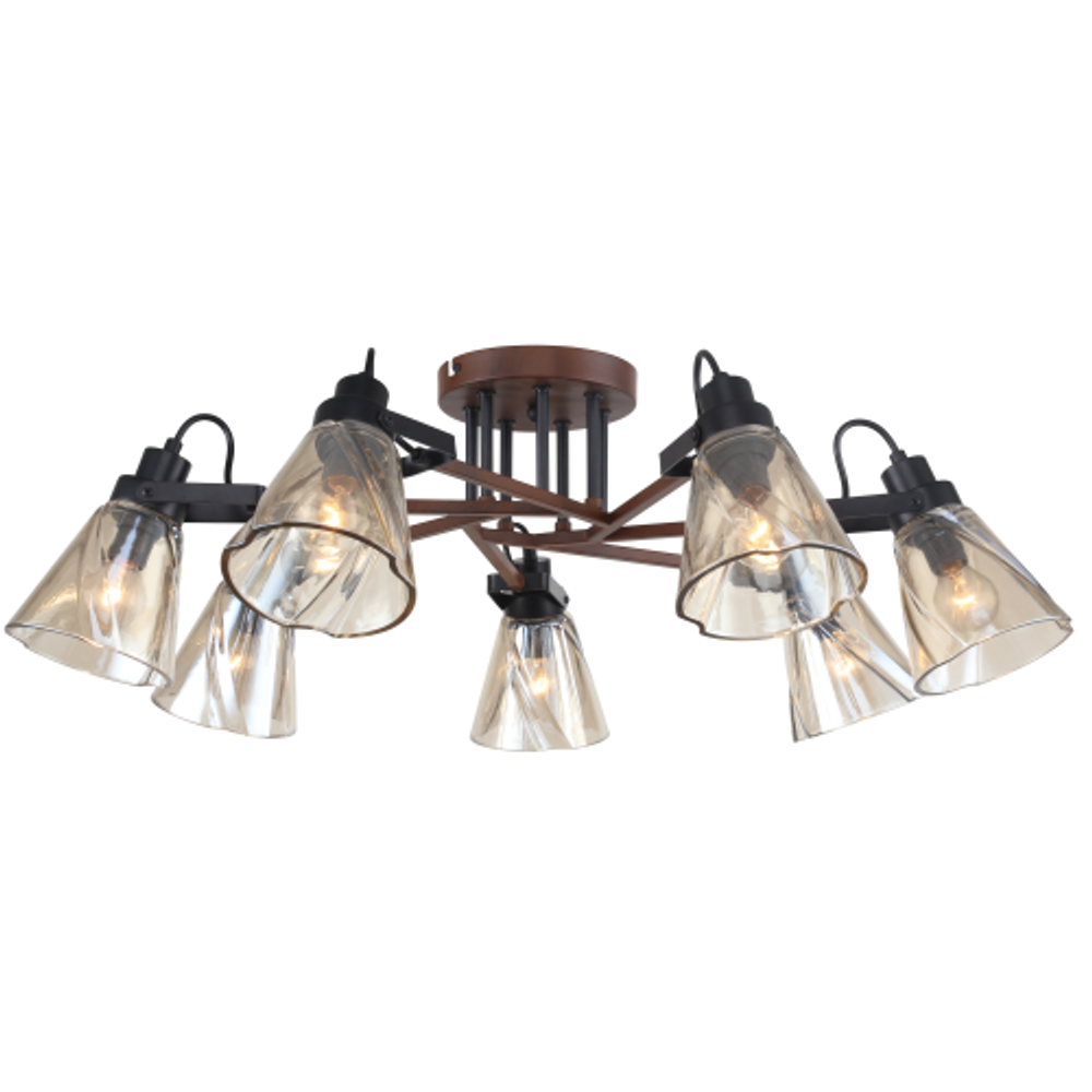 Люстра Rivoli Clarissa 5098-307 7 х Е14 40 Вт лофт - кантри | Rivoli