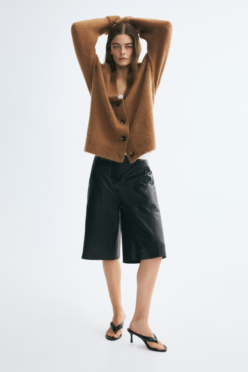 Кардиган оверсайз из смеси с мохером - H&M