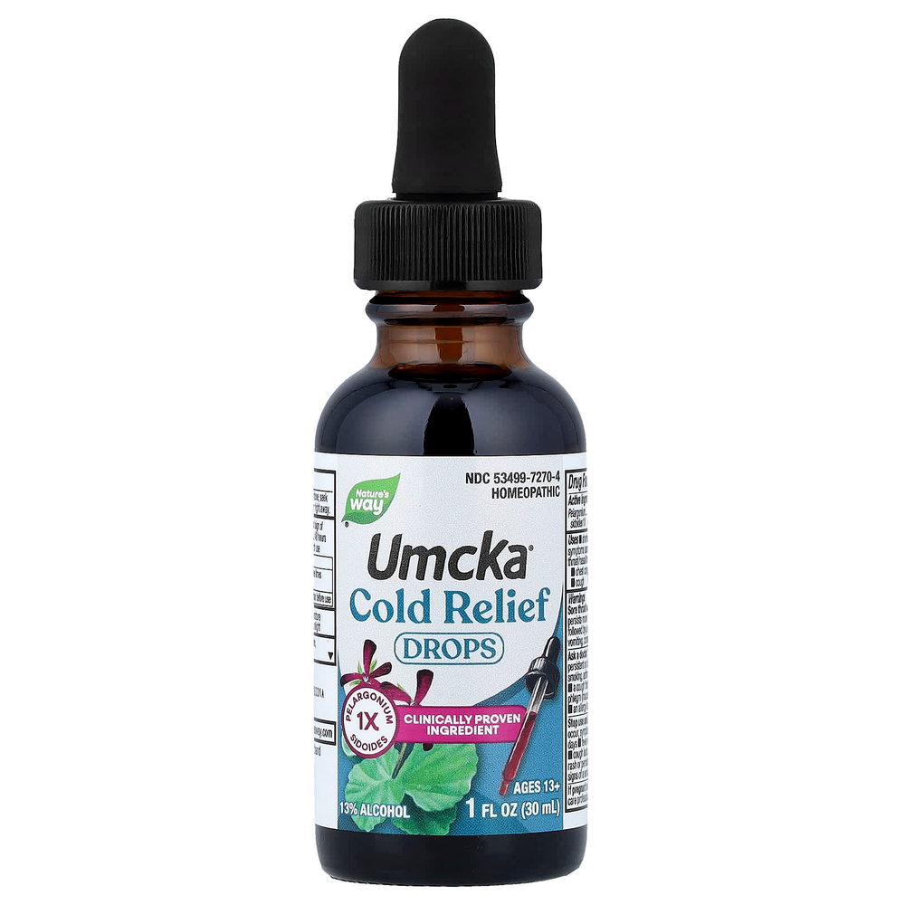 Nature's Way, Umcka®, капли от холода, для детей 13+, 30 мл (1 жидк. Унция)