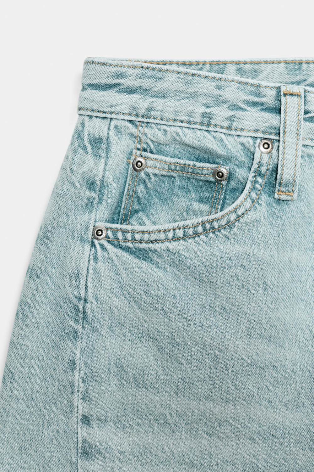 ДЖИНСЫ ZW COLLECTION ANKLE RELAXED СО СРЕДНЕЙ ПОСАДКОЙ — ZARA