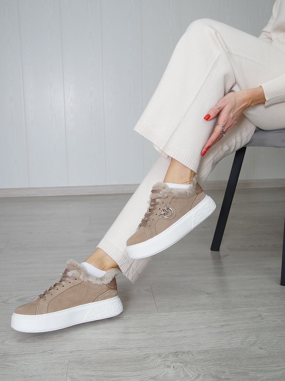 Кеды женские зимние PINKO X312-2