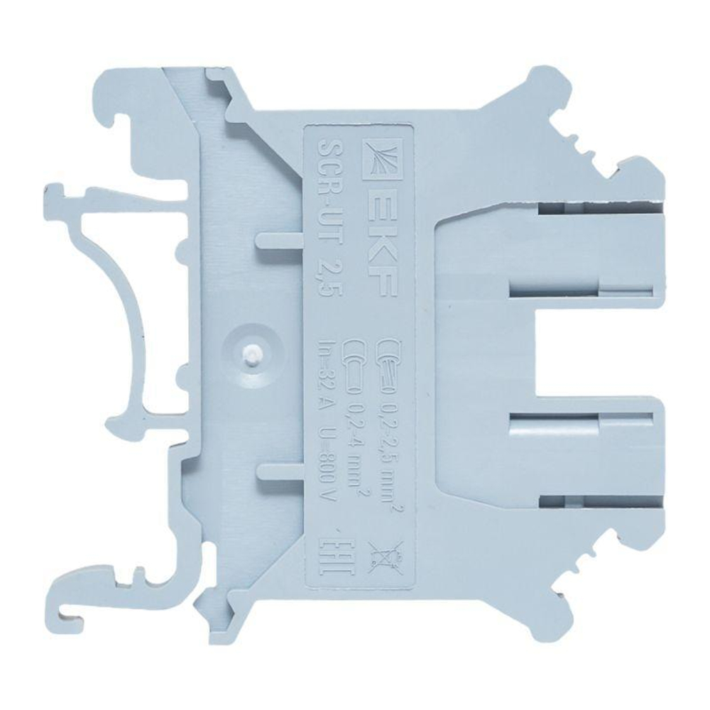 Колодка клеммная винтовая 2.5 UT сер. EKF scr-ut-2,5-g