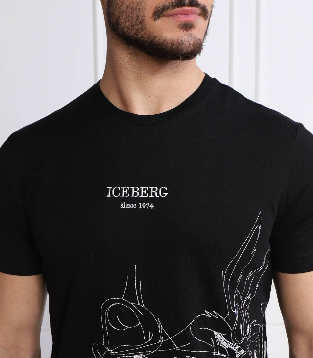 футболка Iceberg - черный(232 I1P F02C 6301)