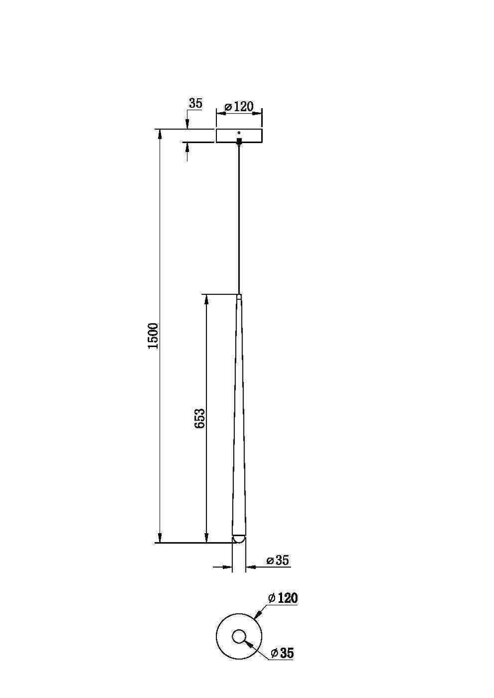 Подвесной светодиодный светильник Maytoni Cascade MOD132PL-L6BK