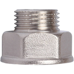 Удлинитель шестигранный STOUT SFT 0055 - 1/2" x 3/4" (НР/ВР, латунь никелированная)