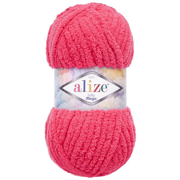 Пряжа Alize (Ализе) Softy Mega / уп.5 мот. по 100 г, 70м, 798 бугенвиллия