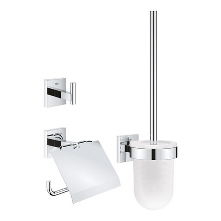 Набор аксессуаров GROHE Start Cube, 3 предмета: держатель для бумаги, крючок, набор с ёршиком (41123000)