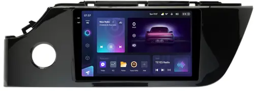 Магнитола для KIA Rio 4, Rio X 2020-2022, Solaris KRS/KRX (штатная КЗВ, рамка глянец) - Teyes CC3-2K монитор 9.5" 2K QLED на Android 10, Быстрая, CarPlay, 4G SIM-слот